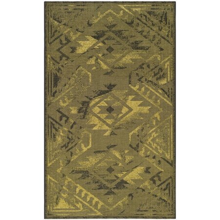 Safavieh 5 x 8 ft. Medium Rectangle Contemporary Palazzo Black and Green Area Rug PAL122-56C10-5